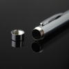 10mw 532nm Green Beam Light de un solo punto Light Style All-steel Laser Pointer Pen de metal brillante Color