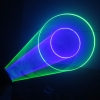100mw 532nm / 405nm Green & Purple Colore chiaro Swirl luce Style laser ricaricabile Guanto Nero Formato libero