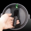 200mW 532nm grüne Bohnen Licht Single Dot Helle Art Wasserdicht einstellbarer Fokus Laserpointer Schwarz