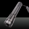 200mw 532nm Green Bean Luz Individual Dot Estilo Luz foco ajustável impermeável Laser Pointer Pen Preto