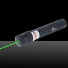 LT-85 100mw 532nm Green Beam Light Starry Sky Light Style Stretchable Adjustable Focus Rechargeable Laser Pointer Pen Black