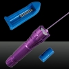 LT-501B 5mW 405 nm púrpura rayo luz individual Dot Estilo Luz recargable Laser Pointer Pen Set Purple