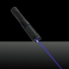 Foco ajustável 5mw 450nm Estilo Pure Blue Beam Luz único ponto poderosa luz Laser Pointer Pen Preto