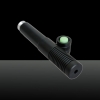 LT-0888 532nm 5mW Estilo Verde luz de la viga solo punto de luz independiente Crystal Laser Pointer Pen Negro