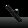 5mw 532nm Green Beam Light Single Dot Light Style Penna puntatore laser a cristallo separata nera