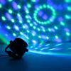 3W LED RGB sfera di cristallo a forma di luce della fase Nero & Cover Trasparente