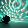 3W LED RGB-Kristallkugel geformte Bühne Licht Black & Transparent Abdeckung