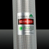 2000mW 532nm Green Beam Single-Point-Aluminium-Laserpointer Kit mit Batterie & Ladegerät Silber