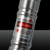 Ponto único 200mW 650nm Red feixe Kit inoxidável caneta ponteiro laser de aço com bateria e carregador de prata