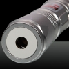 200mW 650nm faisceau rouge à point unique Kit en acier inoxydable stylo pointeur laser avec batterie et chargeur Argent