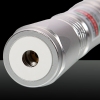 Ponto único 200mW 532nm Feixe Kit inoxidável caneta ponteiro laser de aço com bateria e carregador de prata