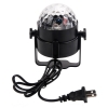 Upgraded 120-Degree Beam Angle Auto / Voice Control RGB Light LED Stage Lamp with Remote Controller Black
