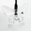Cadena de luz decorativo diseño de la mariposa de la luz ámbar Marswell 40-LED solar de la Navidad