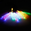 MarSwell 40-LED Colorful Light Waterdrop Design Solar Christmas Decorative String Light 