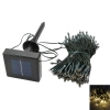 Haute Qualité 200LED étanche Décoration de Noël lumière blanche chaude Solar Power LED String (22M)