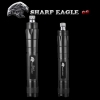 SHARP EAGLE ZQ-LA-08 200mW 532nm Starry Sky-Art-Grün-Licht-Aluminium-Laser-Zeiger-Zigarette & Streichholz Feuerzeug Black