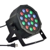 18-LED-Rot & Grün & Blau-Licht-Sprachsteuerung Parcan-Projektor-Lampe mit Fernbedienung schwarz
