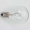 G40 25-LED Light Bulb Outdoor Yard Lamp String Light with White Lamp Wire Transparent & Silver