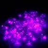 10M 100 LED Festivals de Noël Modes de travail Décoration 8 Light Purple Waterproof guirlande lumineuse (prise standard US)