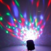 Luce della fase del LED LT-W669 Natale Bar decorazione domestica RGB rotante con Voice Control nero