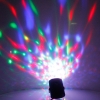 LT-W669 Christmas Bar Home Decoration RGB Light Rotary LED Stage Light with Voice Control Black