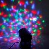LT-W511 Weihnachtsballroom Home Decoration RGB-Licht Dreh-LED-Stadiums-Licht mit MP3-Player und Fernschalter Schwarz