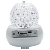 LT-W210 Christmas Ballroom Home Decoration RGB Light Rotary LED Stage Light with MP3 Player & Remote Switch White