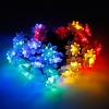 Cadena de luz en forma de loto fresca Marswell 30-LED de Navidad de colores de luz LED Solar