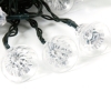 MarSwell 40-LED-Blaulicht Weihnachten Solar Power Geklingel-Bell-LED-Schnur-Licht