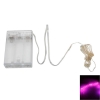 2M-20L-4.5V-1.2W Silver Wire Battery Powered Ordinary String Lights without Fixed Shape Pink
