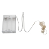 2M-20L-4.5V-1.2W Silver Wire Battery Powered Ordinary String Lights without Fixed Shape Pink