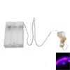 2M-20L-4.5V-1.2W Silver Wire Battery Powered Ordinary String Lights without Fixed Shape Purple