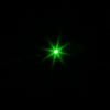 1200mW 532nm verde claro de punto único estilo regulable y ampliable puntero láser Negro