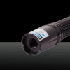 5000mW 450nm azul claro con zoom regulable de acero inoxidable para encendedor de cigarrillos puntero láser Negro