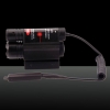2-in-1 Professional 5mW 650nm Red Light point unique de style zoomable pointeur laser noir