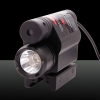 2-in-1 professionale 5mW 650nm a luci rosse a punto singolo Stile Zoomable puntatore laser Nero