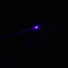 20mw 405nm de un punto de luz azul y púrpura del estilo impermeable del acero inoxidable puntero láser Negro