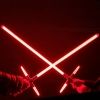 Simulation Star Wars Cross 47" Lightsaber Red Light Metal Laser Sword Black