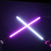 Newfashioned No Sound Effect 39 "Star Wars Lightsaber Spada Laser Light Bianco Argento