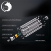 UKing ZQ-15LB 100mW 532nm faisceau vert zoomable 5-in-1 stylo pointeur laser kit argent