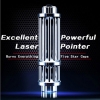 Prata Uking ZQ-15H 3000mW 650nm Red feixe de ponto único Zoomable Laser Pointer Pen