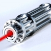 Prata Uking ZQ-15H 200mW 650nm Red feixe de ponto único Zoomable Laser Pointer Pen