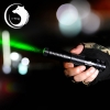 UKing ZQ-012L 200mW 532nm faisceau vert 4-Mode zoomable stylo pointeur laser kit noir