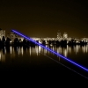 Uking ZQ-J10 6000mw 473nm blaue Lichtstrahl Single Point Zoomable Laser-Pointer Pen Kit Schwarz