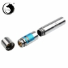 UKing ZQ-j11 3000mW 450nm Blue Beam Punto único Zoomable Laser Pointer Pen Kit Chrome Plating Shell Silver