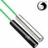Uking ZQ-j10L 2000mW 520nm Pure Raio Verde Ponto Único Zoomable Laser Pointer Pen Kit Cromagem Concha de Prata