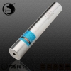 UKing ZQ-j10L 2000mW 520nm Pure Green Beam Single Point Zoomable Laser Pointer Pen Kit Chrome Plating Shell Silver