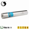 UKing ZQ-j10L 200mW 520nm Pure Green Beam Single Point Zoomable Laser Pointer Pen Kit Chrome Plating Shell Silver