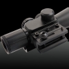 M7 de 5mW Rouge Faisceau Rifle Grossissement 4X Portée avec visée laser noir