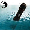 U'King ZQ-WXK9 XM-L2 5000lm 80m Immersione subacquea Indurire Dimming Luce forte Mini portatile LED Torcia Nero